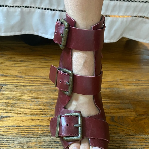 Diesel Melrose Riley Platform Heel Shoe Leather - Picture 3 of 8